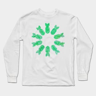 Crazy Daisy (green) Long Sleeve T-Shirt